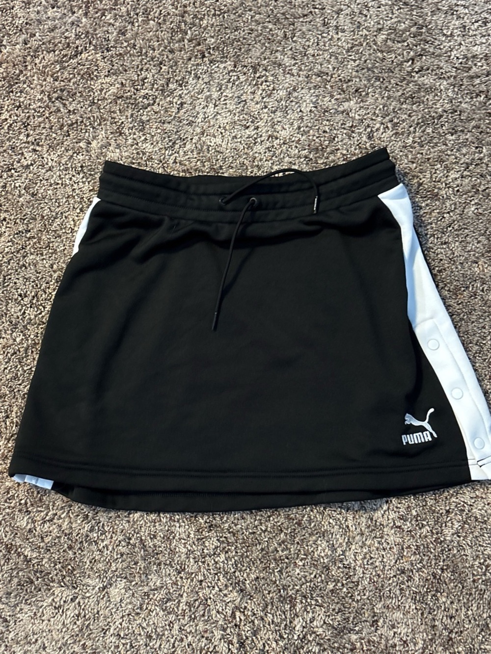 Puma Black Mini Skirt with White Side Panels